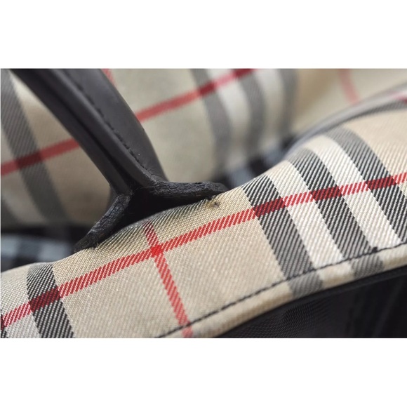 Burberry Blue Label Nova Check Mini Tote Nylon EUC - Picture 12 of 17